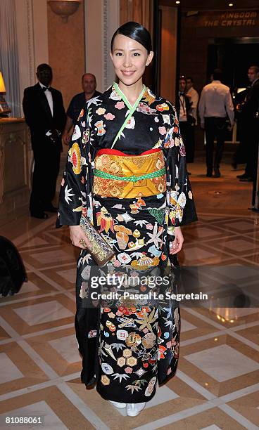 Actress Yoshino Kimura attends the Opening Ceremony Dinner held at the Palais des Festivals during the 61st International Cannes Film Festival on May...