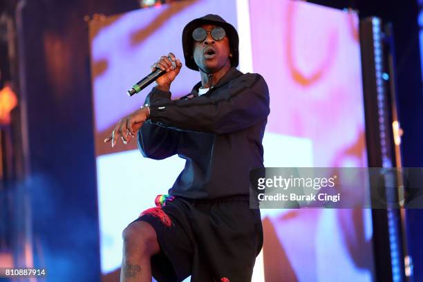 Skepta performs on day 2 of Wireless Festival at Finsbury Park on July 8, 2017 in London, England.