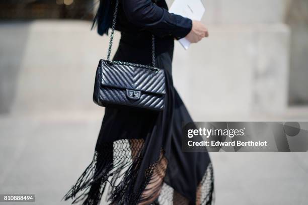 Chanel bag , outside Alexis Mabille, during Paris Fashion Week - Haute Couture Fall/Winter 2017-2018, on July 4, 2017 in Paris, France.