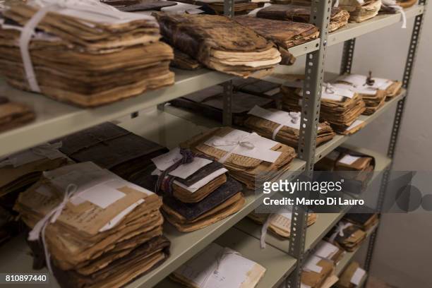 NManuscripts are seen at the Ahmed Baba Institute on August 12, 2013 in Timbuktu, Mali"nIn January 2012 a Tuareg rebellion began in Northern Mali,...