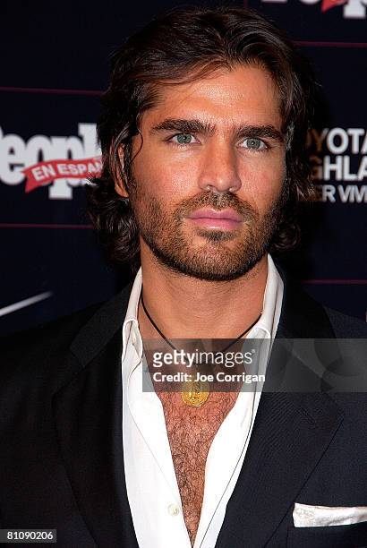 Actor Eduardo Verastegui arrives at People en Espanol '50 MOST BEAUTIFUL' issue & a special performance by one of 2008's 'mas bellos' Daddy Yankee at...