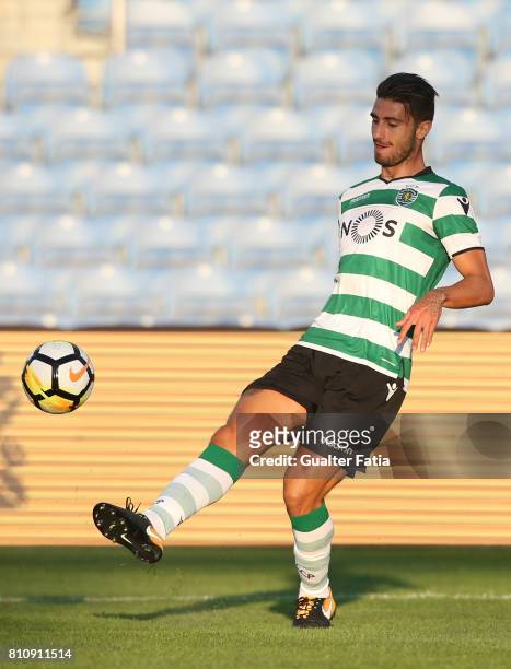 Sporting CPÕs defender Cristiano Piccini from Italy in action during the Pre-Season Friendly match between Sporting CP and CF Os Belenenses at...