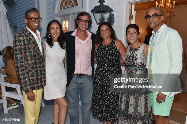 Michael, Rehana Farrell, Jason Duchin, Margaret Grioli, Mary Winstanley and Mark Anthony attend Katrina and Don Peebles Host NY Mission Society...