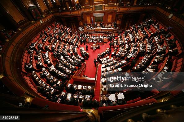 Italian Senate Rome A general view of the Italian senate as Italian Prime Minister Silvio ...