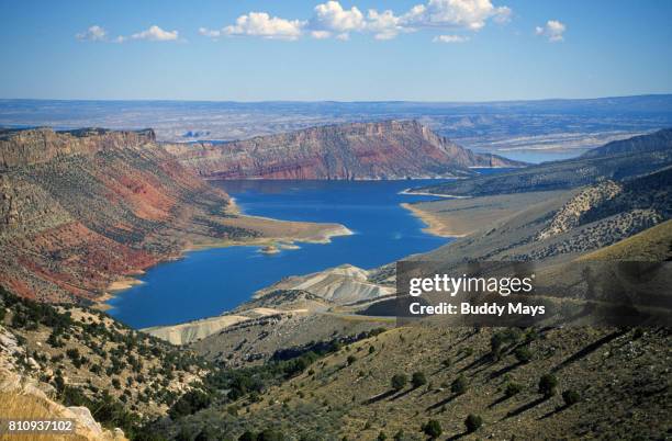 flaming gorge national recreation area - flaming gorge reservoir stock pictures, royalty-free photos & images