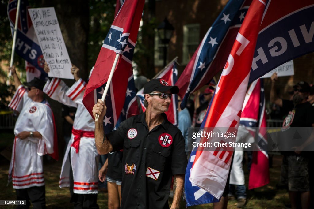 Ku Klux Klan Protests Planned Removal Of General Lee Statue From VA Park