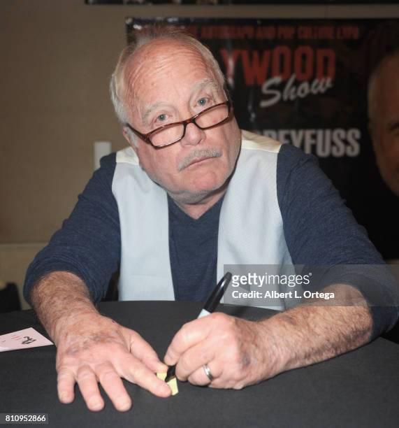 Actor Richard Dreyfuss signs autographs at The Hollywood Show held at Westin LAX Hotel on July 8, 2017 in Los Angeles, California.