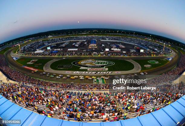 General view is seen during the Monster Energy NASCAR Cup Series Quaker State 400 presented by Advance Auto Parts at Kentucky Speedway on July 8,...