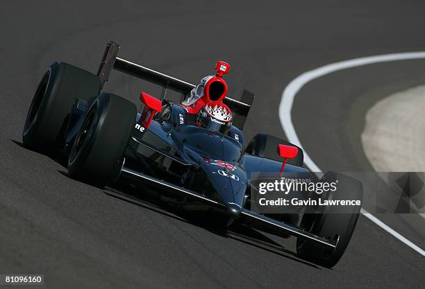 Foyt IV drives the Vision Racing Dallara Honda during qualifying for the IRL IndyCar Series 92nd running of the Indianapolis 500 at the Indianapolis...