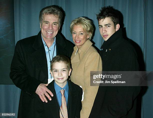 John Walsh with wife Reve, sons Callahan and Hayden