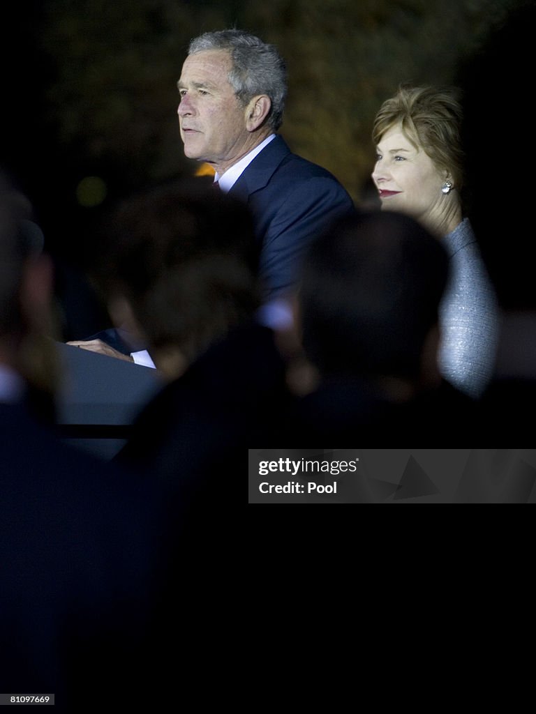 US President Bush Visits The Israel Museum
