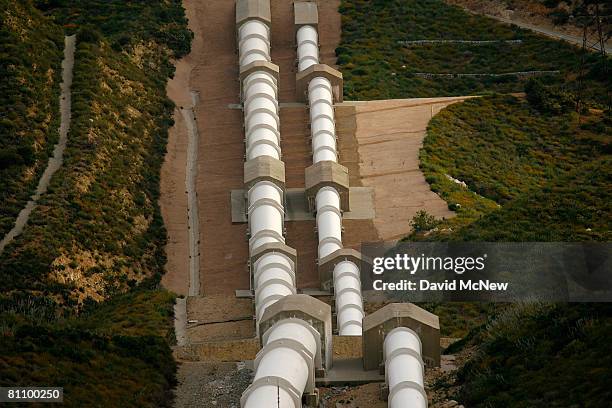 The east branch of the California Aqueduct, which imports water from the Sierra Nevada Mountains, crosses the San Andreas Rift Zone, the system of...