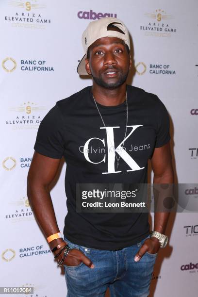 Music artist DeStorm Power attends the 3rd Annual Ariza Elevated Celebrity Charity Basketball Game on July 8, 2017 in Woodland Hills, California.