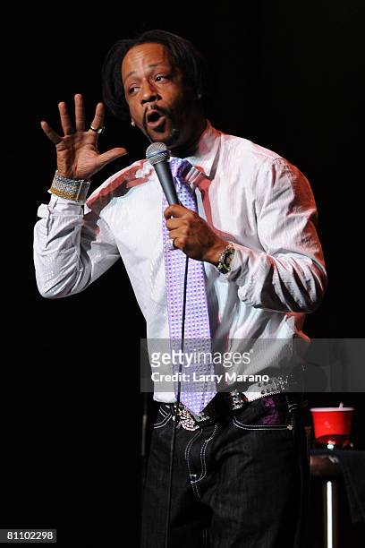 Comedian Katt Williams performs at the Bank Atlantic Center on May 15, 2008 in Sunrise, Florida.