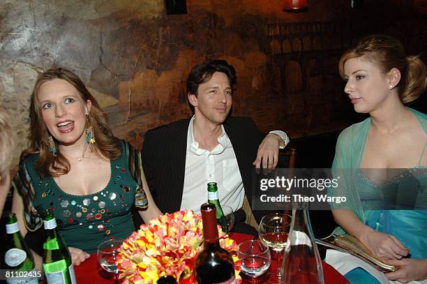 Andrew McCarthy , wife Carol Schneider and Diane Neal