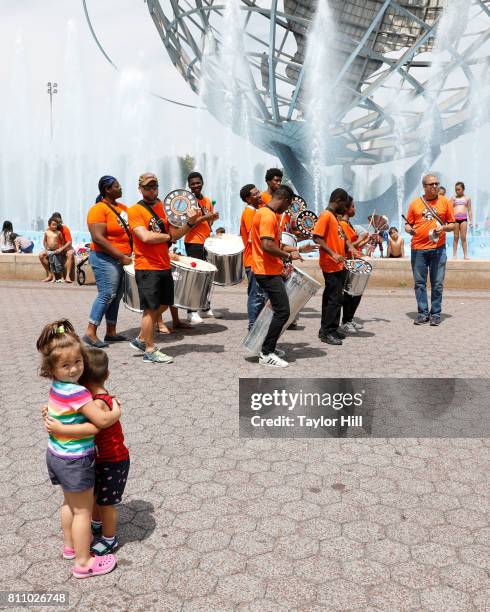 Harlem Samba performs during the 2017 Louis Armstrong's Wonderful World Festival at Flushing Meadows Corona Park on July 8, 2017 in New York City.