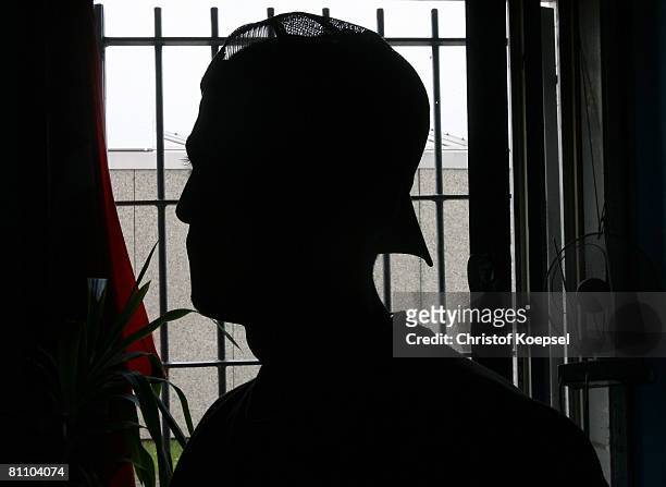 Prisoner Atif looks on in his prison cell at the Iserlohn prison on May 15, 2008 in Iserlohn, Germany. The prison in North Rhine-Westphalia inhabits...