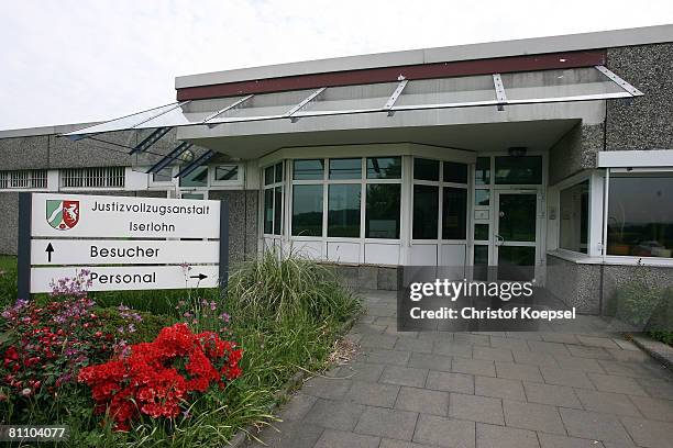 The entrance of Iserlohn prison is seen on May 15, 2008 in Iserlohn, Germany. The prison in North Rhine-Westphalia inhabits 292 sentenced young men...