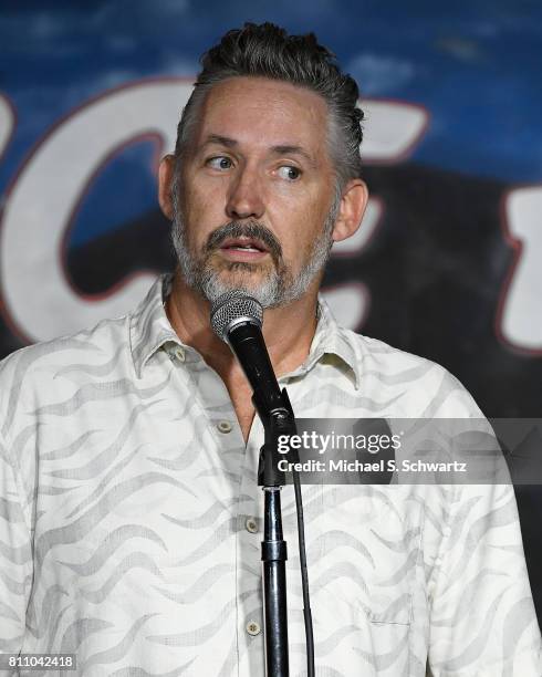 Comedian Harland Williams performs during his appearance at The Ice House Comedy Club on July 8, 2017 in Pasadena, California.