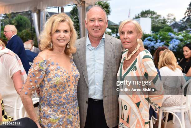 Congresswoman Carolyn B. Maloney, Jerry Rosenthal and Rosalie Brinton attend the Southampton Animal Shelter Foundation's Eighth Annual Unconditional...