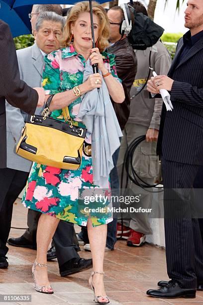 Actress Catherine Deneuve attends the photocall for 'Contes de Noel' during the Cannes International Film Festival on May 16, 2008 in Cannes, France..