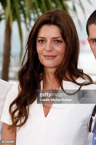 Actress Chiara Mastroianni attends the photocall for 'Contes de Noel' during the Cannes International Film Festival on May 16, 2008 in Cannes,...
