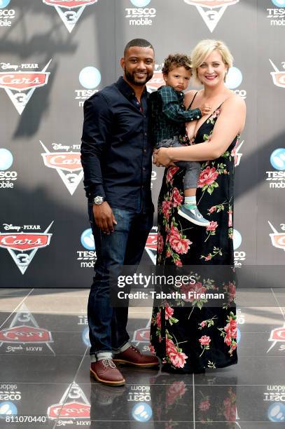 Gill, Ace Gill and Chloe Tangney attend the charity gala screening of "Cars 3" at Vue Westfield on July 9, 2017 in London, England.