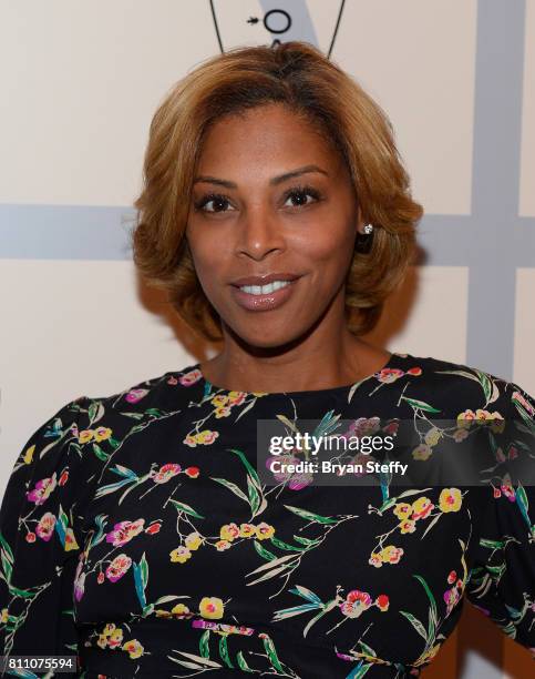 Grab a Ball & Play Founder Jazmin Erving arrives at the Coach Woodson Las Vegas Invitational red carpet and pairings gala at 1 OAK Nightclub at The...