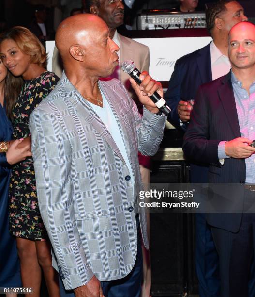 Recording artist Jeffery Osborne performs during the Coach Woodson Las Vegas Invitational red carpet and pairings gala at 1 OAK Nightclub at The...