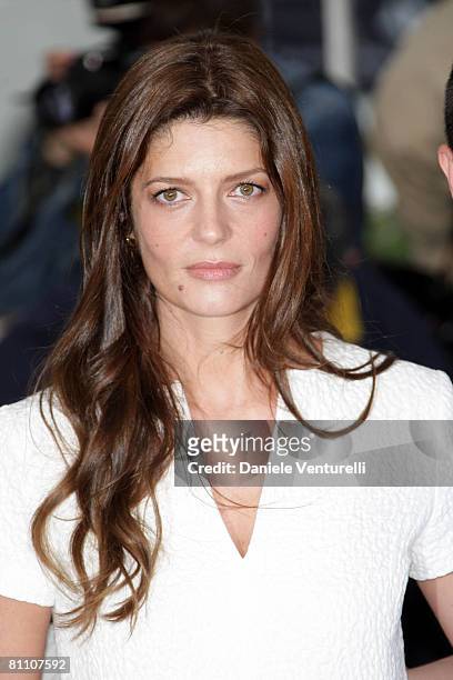 Actress Chiara Mastroianni attends the Un Conte De Noel Photocall at the Palais des Festivals during the 61st Cannes International Film Festival on...