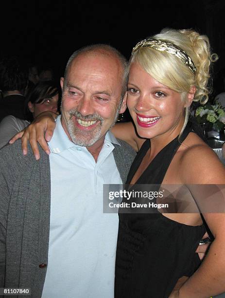 Keith Allen and daughter Lily attend the How To Lose Friends and Alienate People Party at Festival House during the 61st International Cannes Film...