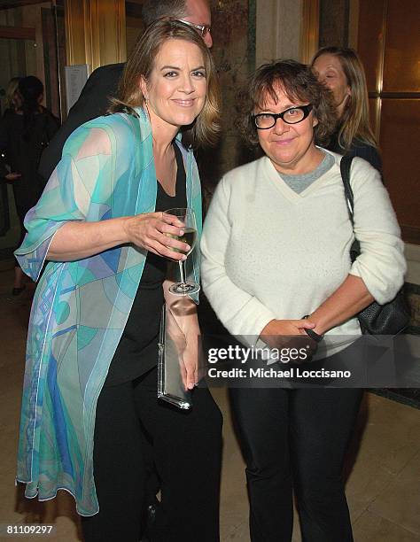 Director Marina Zenovich and Vanity Fair's Ingrid Sischy attend the after party for the HBO Documentaries premiere Of "Roman Polanski: Wanted And...