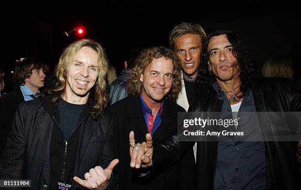 Tommy Shaw, Jack Blades of Night Ranger, C.C. DeVille of Poison and Steve Percy of Ratt