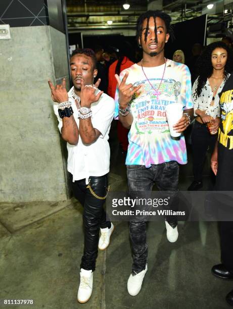 Lil Uzi Vert And Playboi Carti attend the Hot  Birthday Bash at...  News Photo - Getty Images