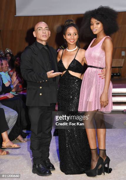 Tony Para, Keri Lise Anderson and a model attend the "Paris Appreciation Awards 2017" At The Eiffel Tower on July 8, 2017 in Paris, France. Tony...