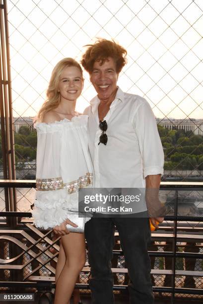 Julie Jardon and Igor Bogdanov attend the "Paris Appreciation Awards 2017" At The Eiffel Tower on July 8, 2017 in Paris, France.