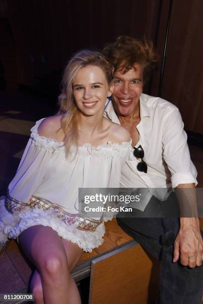 Julie Jardon and Igor Bogdanov attend the "Paris Appreciation Awards 2017" At The Eiffel Tower on July 8, 2017 in Paris, France.