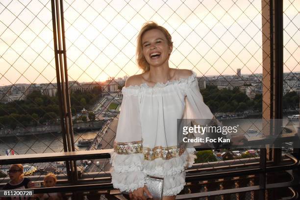 Julie Jardon attends the "Paris Appreciation Awards 2017" At The Eiffel Tower on July 8, 2017 in Paris, France.