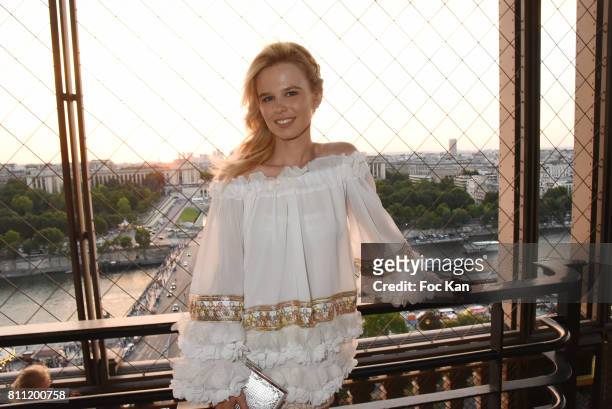 Julie Jardon attends the "Paris Appreciation Awards 2017" At The Eiffel Tower on July 8, 2017 in Paris, France.