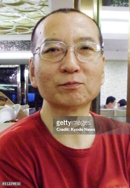 Undated file photo shows Chinese Nobel Peace laureate Liu Xiaobo. Joseph Herman of the University of Texas MD Anderson Cancer Center and Markus...