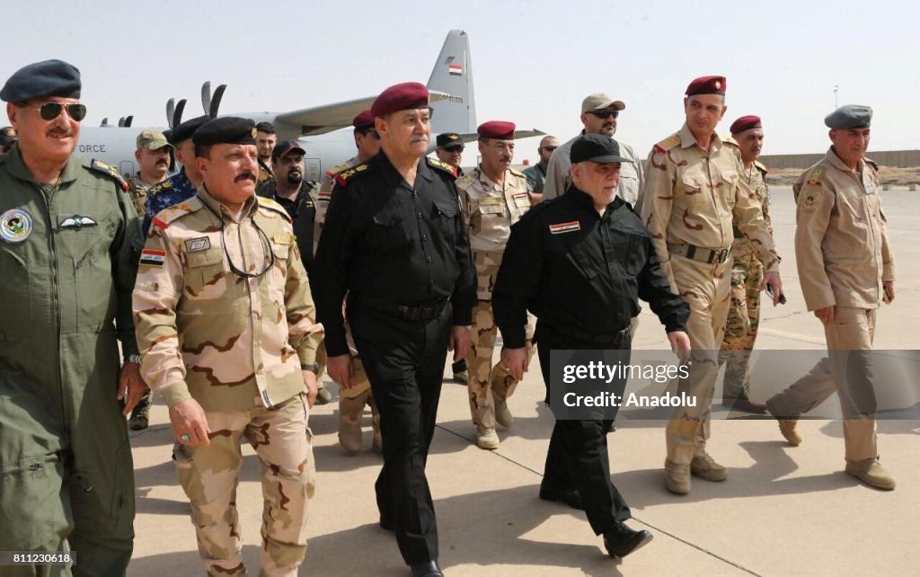Iraqi Prime Minister Haider al-Abadi in Mosul