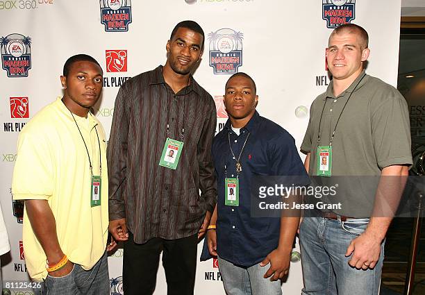 Denver Broncos wide receiver Eddie Royal, Buffalo Bills wide receiver James Hardy, Baltimore ravens running back Ray Rice and Green Bay Packers wide...