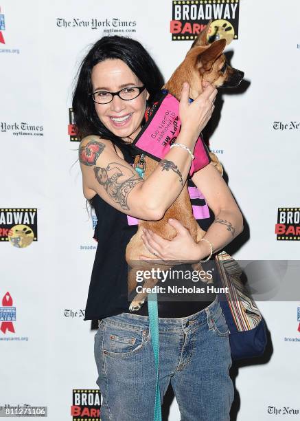 Actress Janeane Garofalo attends the 19th Annual Broadway Barks! at Shubert Alley on July 8, 2017 in New York City.