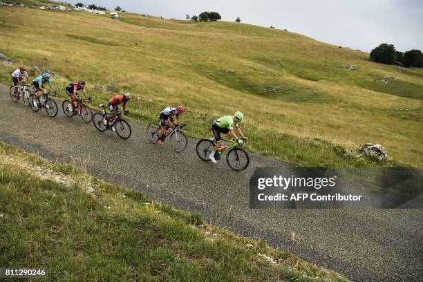 Netherlands' Dylan van Baarle, Croatia's Kristijan Durasek, Ethiopia's Tsgabu Grmay, France's Amael Moinard, Kazakhstan's Bakhtiyar Kozhatayev and...