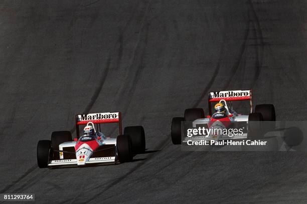 Alain Prost, Ayrton Senna, Grand Prix of Portugal, Estoril, 25 September 1988.