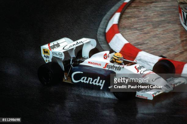 Ayrton Senna, Toleman-Hart TG184, Grand Prix of Monaco, Monaco, 03 June 1984.