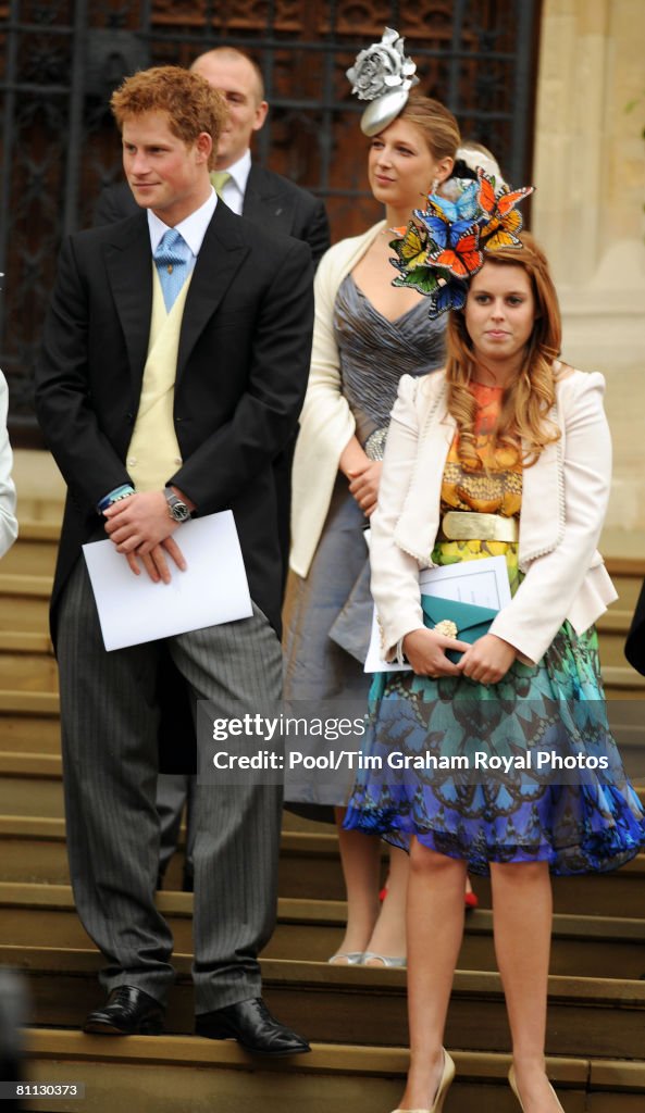 Prince Harry and Zara  At Peter Phillips Wedding