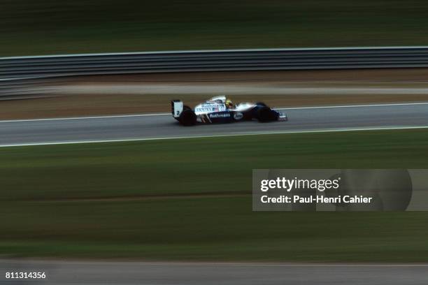 Ayrton Senna, Williams-Renault FW16, Grand Prix of Brazil, Interlagos, 27 March 1994.