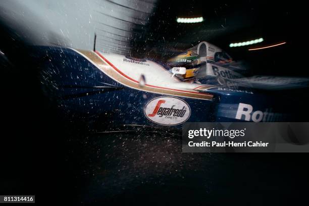 Ayrton Senna, Williams-Renault FW16, Grand Prix of Brazil, Interlagos, 27 March 1994.