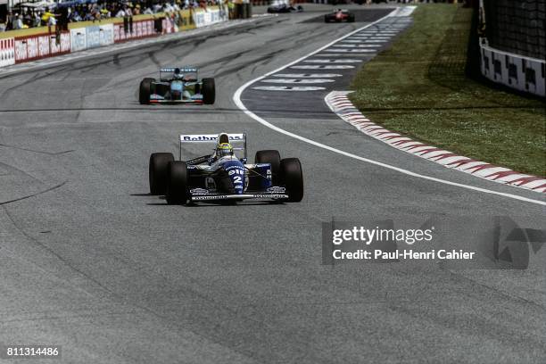 Ayrton Senna, Williams-Renault FW16, Grand Prix of San Marino, Imola, 01 May 1994.